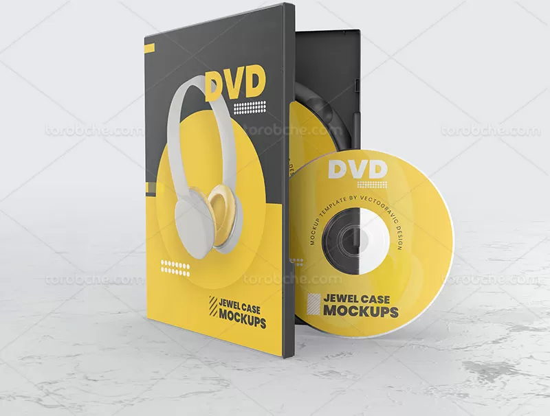 موکاپ DVD لایه باز | گرافیک با طعم تربچه