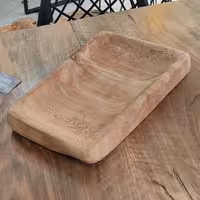 ظرف پذیرایی و اردوخوری روستیک از چوب چنار کد 020410