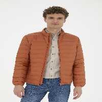 کاپشن مردانه صورتی پودری یو اس پولو - فروشگاه لباس شهرمون