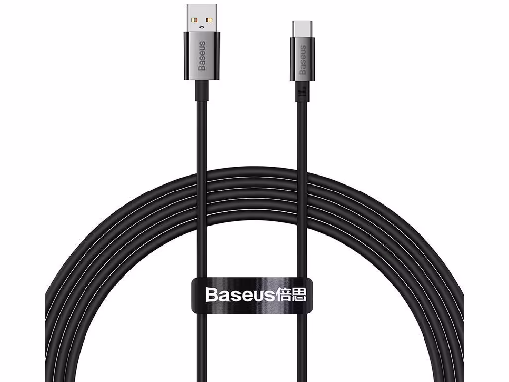 کابل سوپر فست شارژ یو اس بی به تایپ سی 100 وات 2 متر بیسوس Baseus Superior Series Fast Charging Data Cable USB to Type-C 100W P10320102114-02