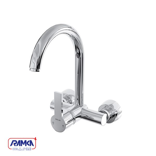 شیر سینک دیواری کلار مدل نیوآریا کروم