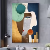 تابلوی نقاشی رنگ اکرلیک سبک مینیمال در ابعاد شصت در نود کار دست 02