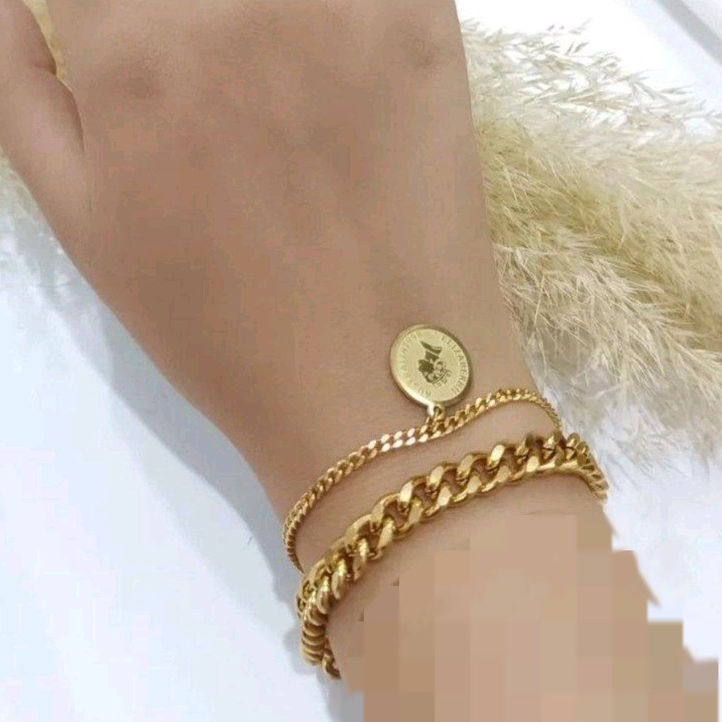  دستبند کارتیر و الیزابت استیل