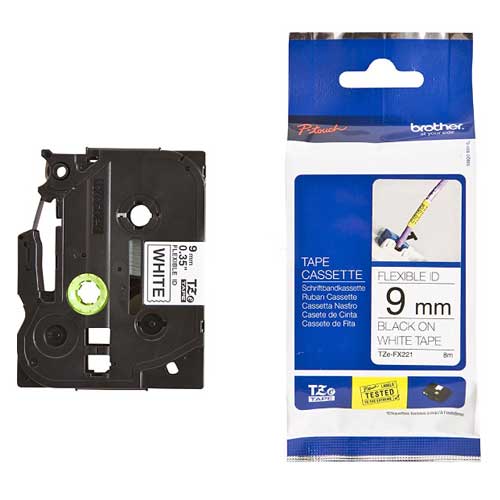 برچسب لیبل پرینتر برادر مدل TZe-fx221
