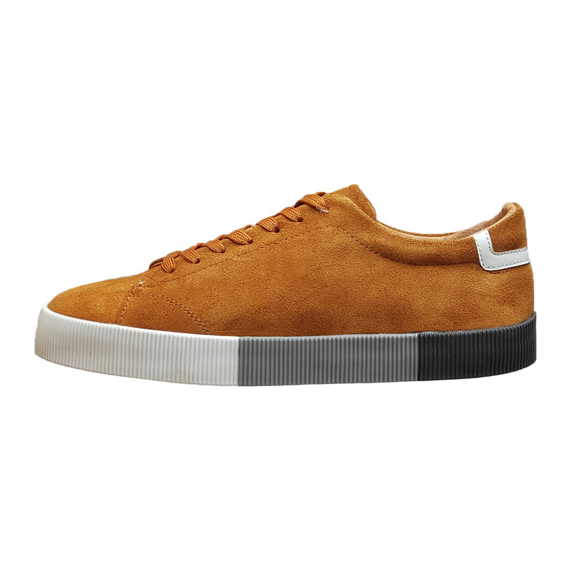 کفش روزمره مردانه مدل چرم طبیعی کد 00132t.k رنگ عسلی