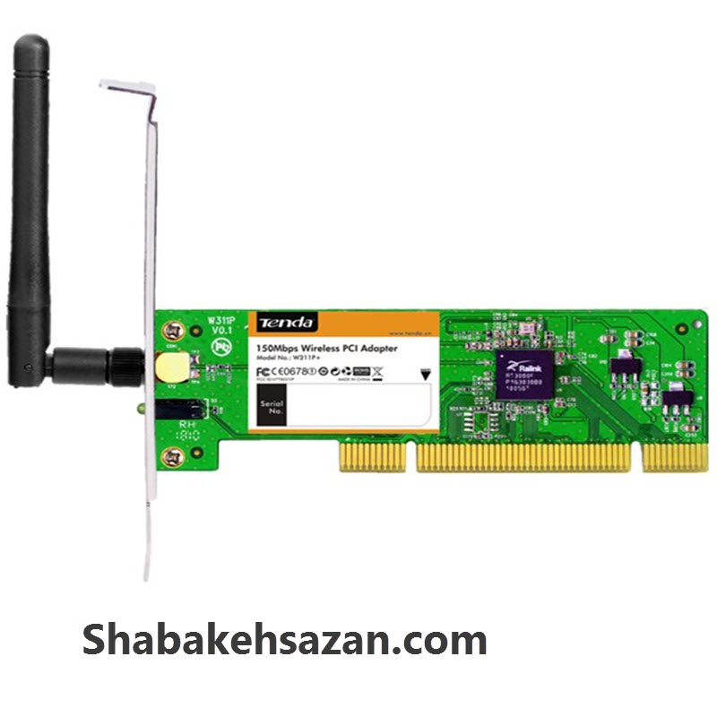 کارت شبکه بی‌سیم و PCI Express تندا مدل W311P Plus