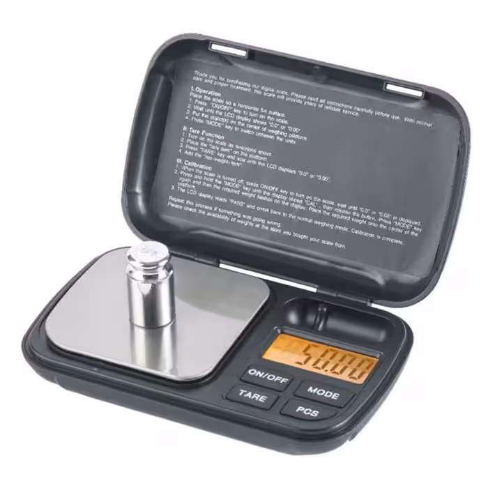 ترازو جیبی آزمایشگاهی زرگری و زعفران 300گرمی دقت 0.01