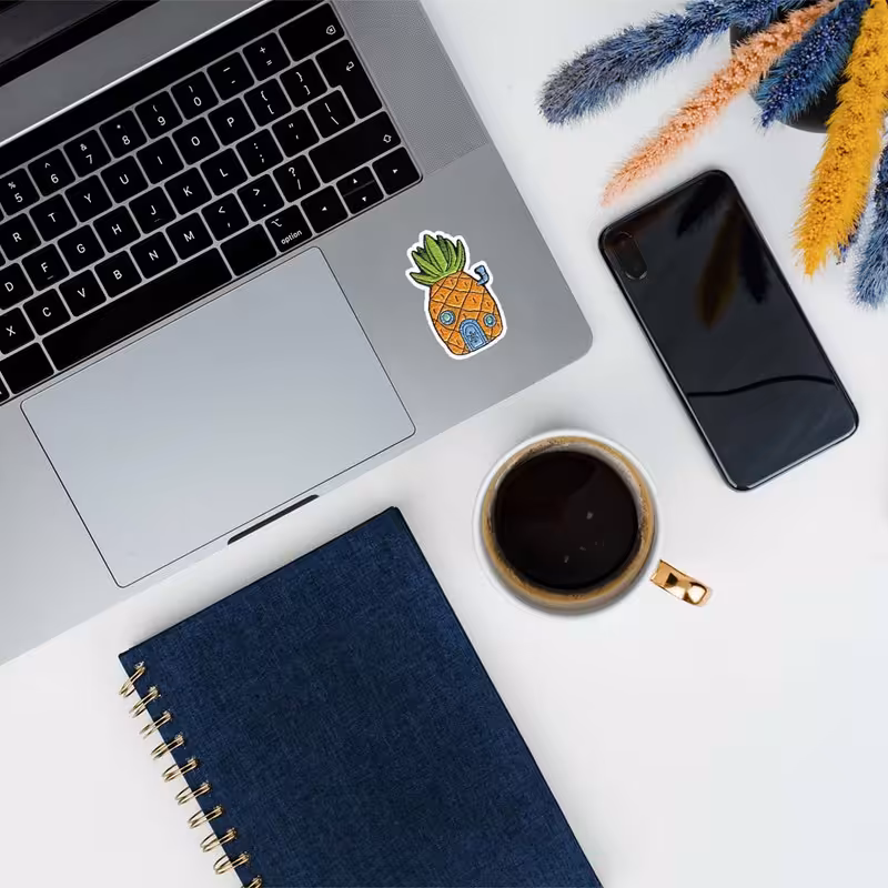 استیکر لپ تاپ طرح خانه باب اسفنجی کد 1209