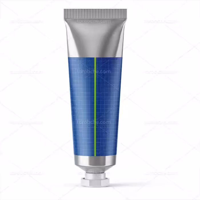 موکاپ بسته بندی تیوپی کرم PSD | گرافیک با طعم تربچه