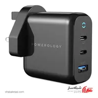 قیمت و خرید شارژر دیواری 65W پاورولوژی Powerology GaN Charger - شبکه ساز