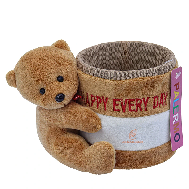 جاقلمی پولیشی عروسک دار قهوه ای طرح خرس پالرمو