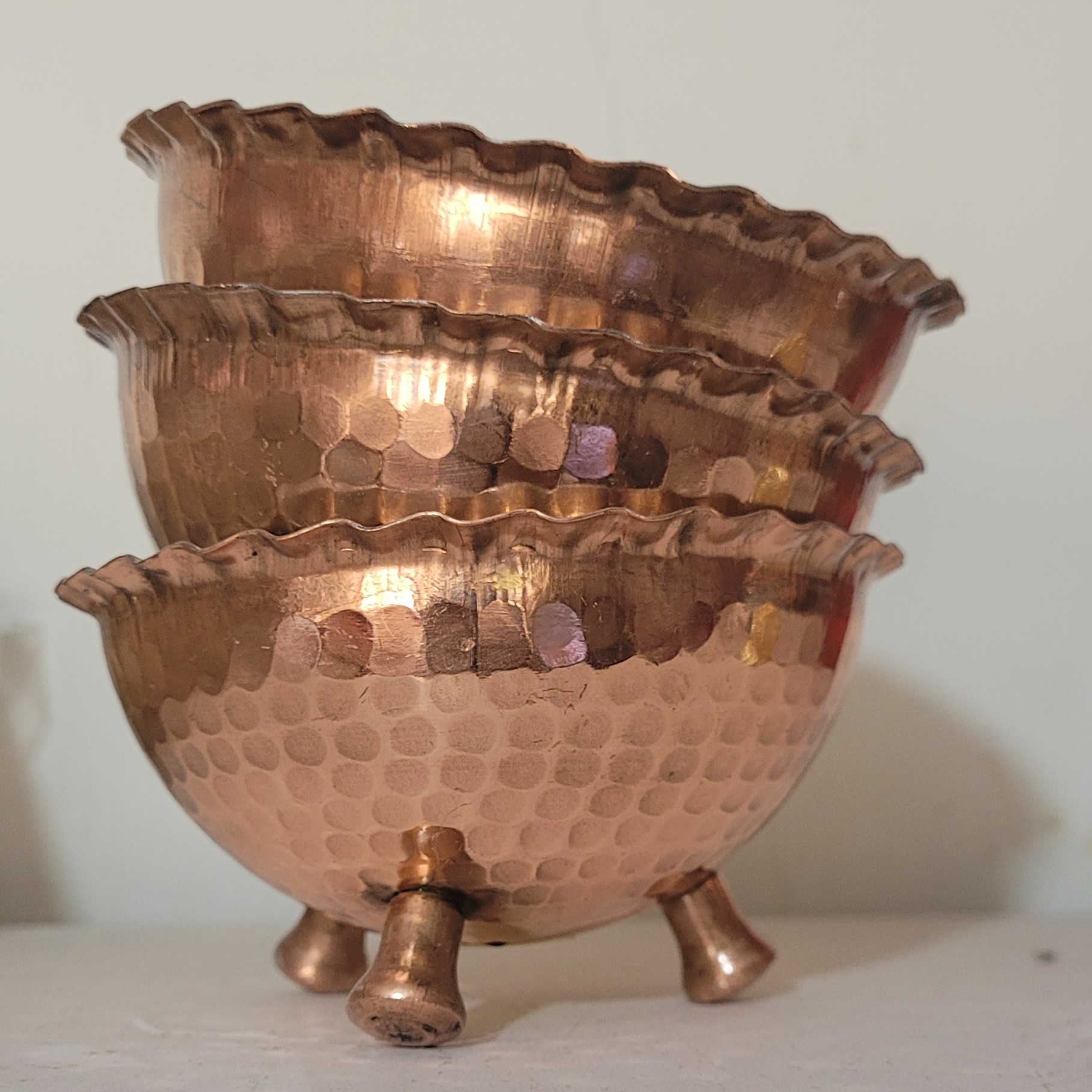 پیاله مسی پایه دار