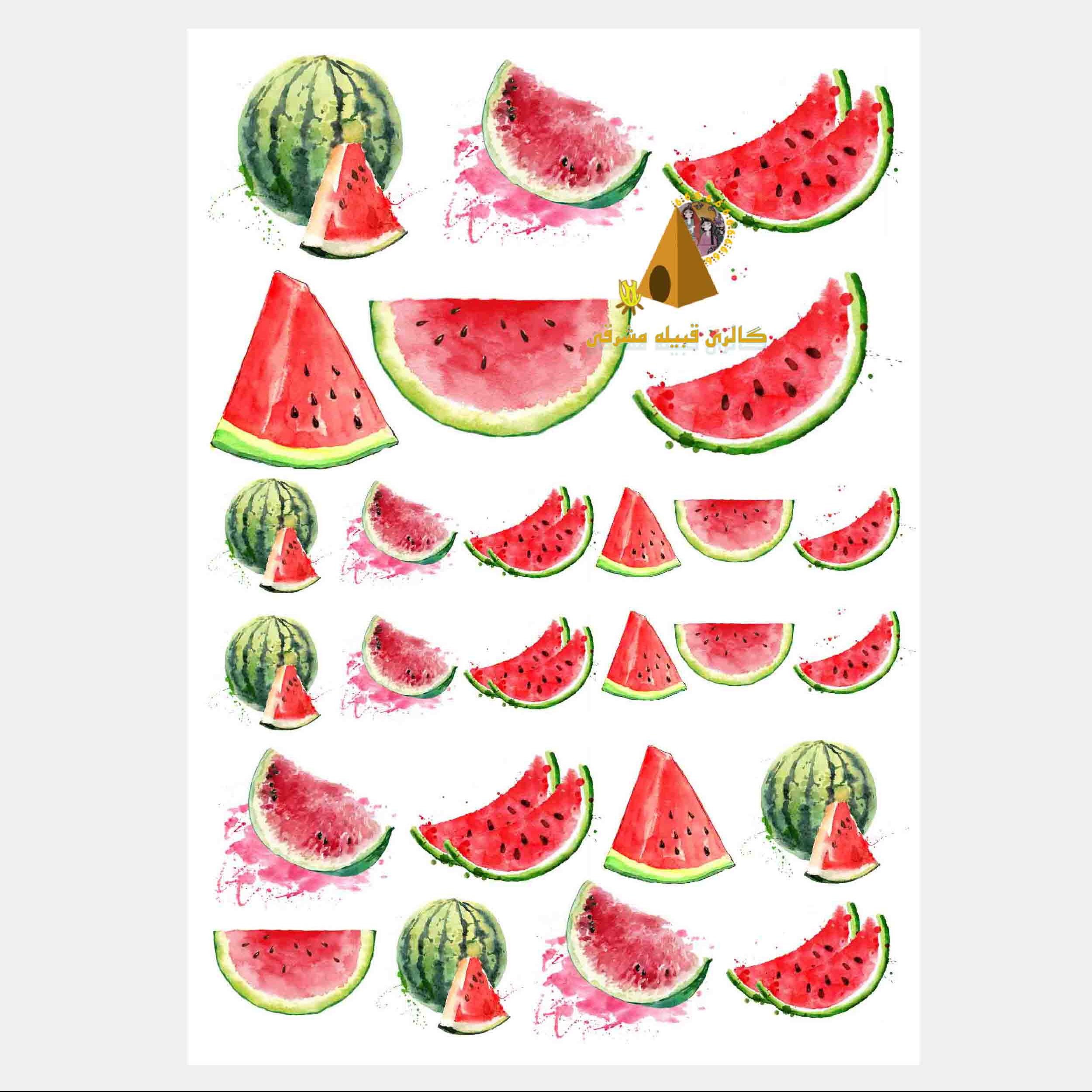 ترنسفر طرح هندوانه ابدار ابعاد 30 در 40 سانتی متر لطفا موجودی بگیرید