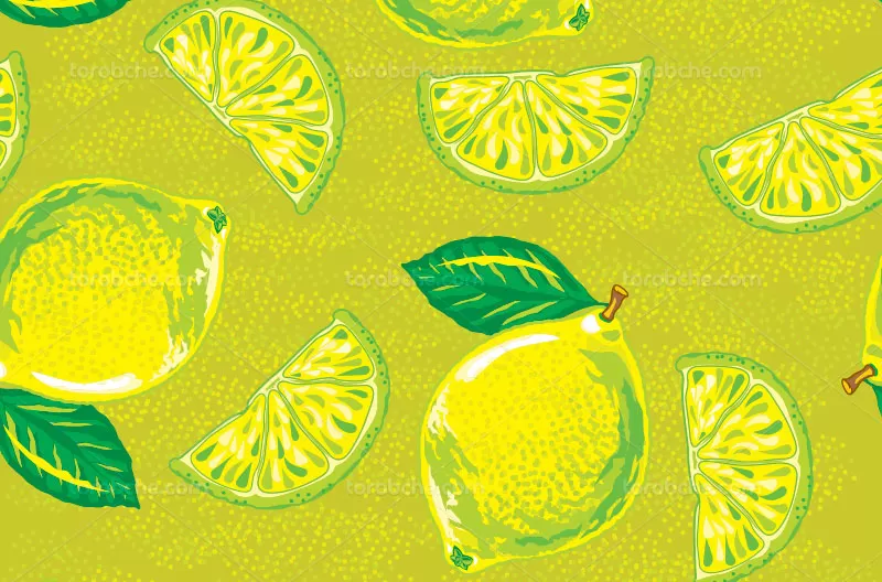 وکتور پترن لیمو | گرافیک با طعم تربچه