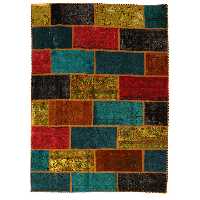  کلاژ فرش دستباف چهار متری مدل وینتیج کد 4101176