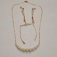 ست مروارید و زنجیر استیل 