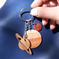 جا کلیدی چوبی طرح سیاره ها