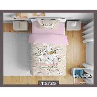 سرویس لحاف روتختی کودک یک نفره 5 تکه نوپه هوم Nopehome طرح خرگوش کد T5735