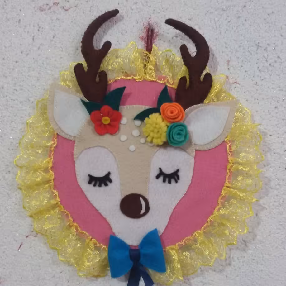 تابلو آهو نمدی