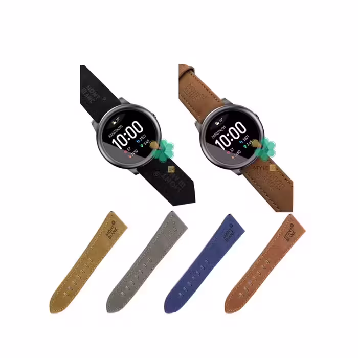 بند چرم ساعت شیائومی Xiaomi Haylou Solar LS05 برند Mont Blanc