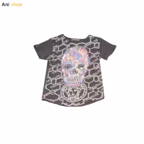 تیشرت پولکی طرح اسکلت رنگی FVA128