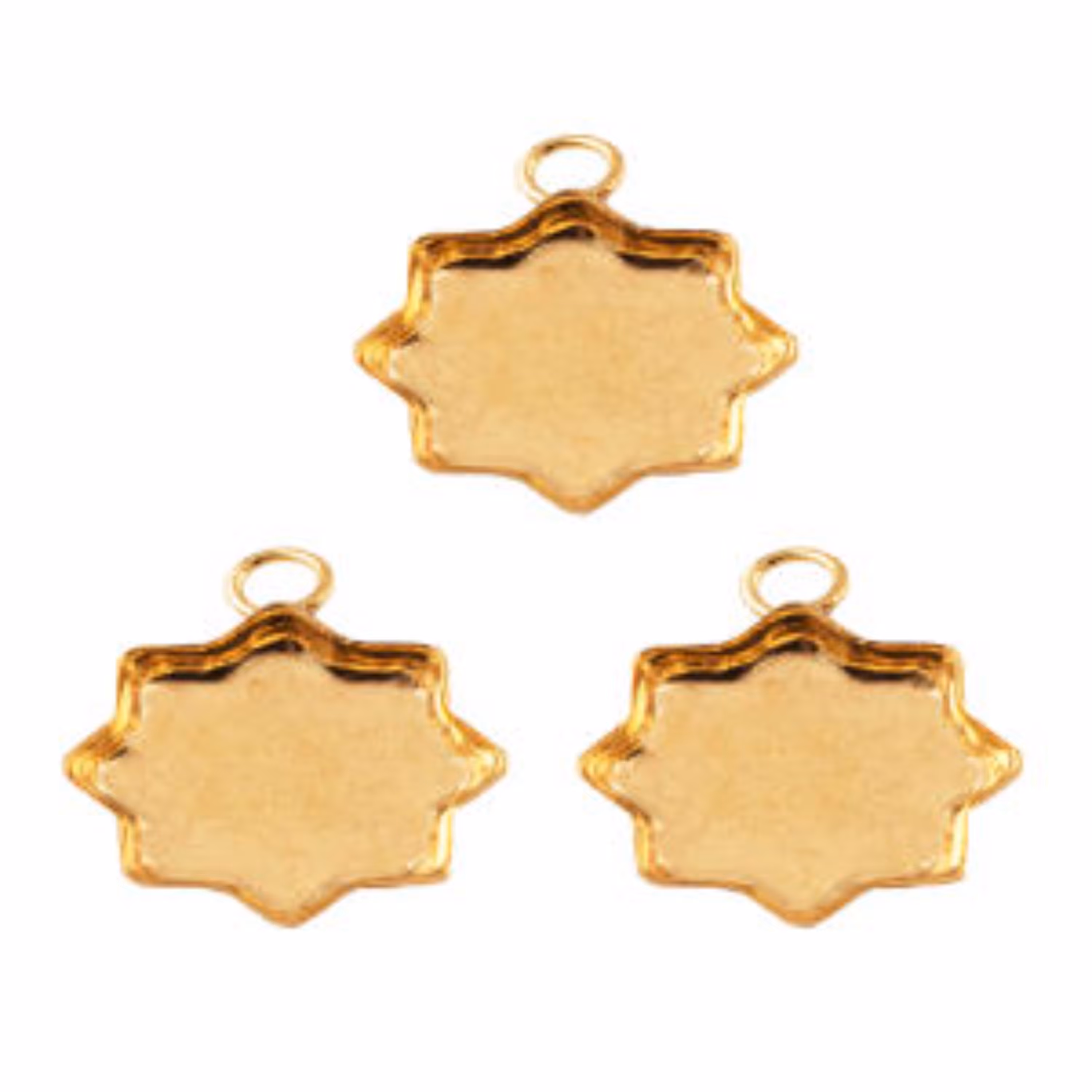 قالب برنجی رزین اپوکسی چلیپا طرح شمسه کد GB2 مجموعه 3 عددی