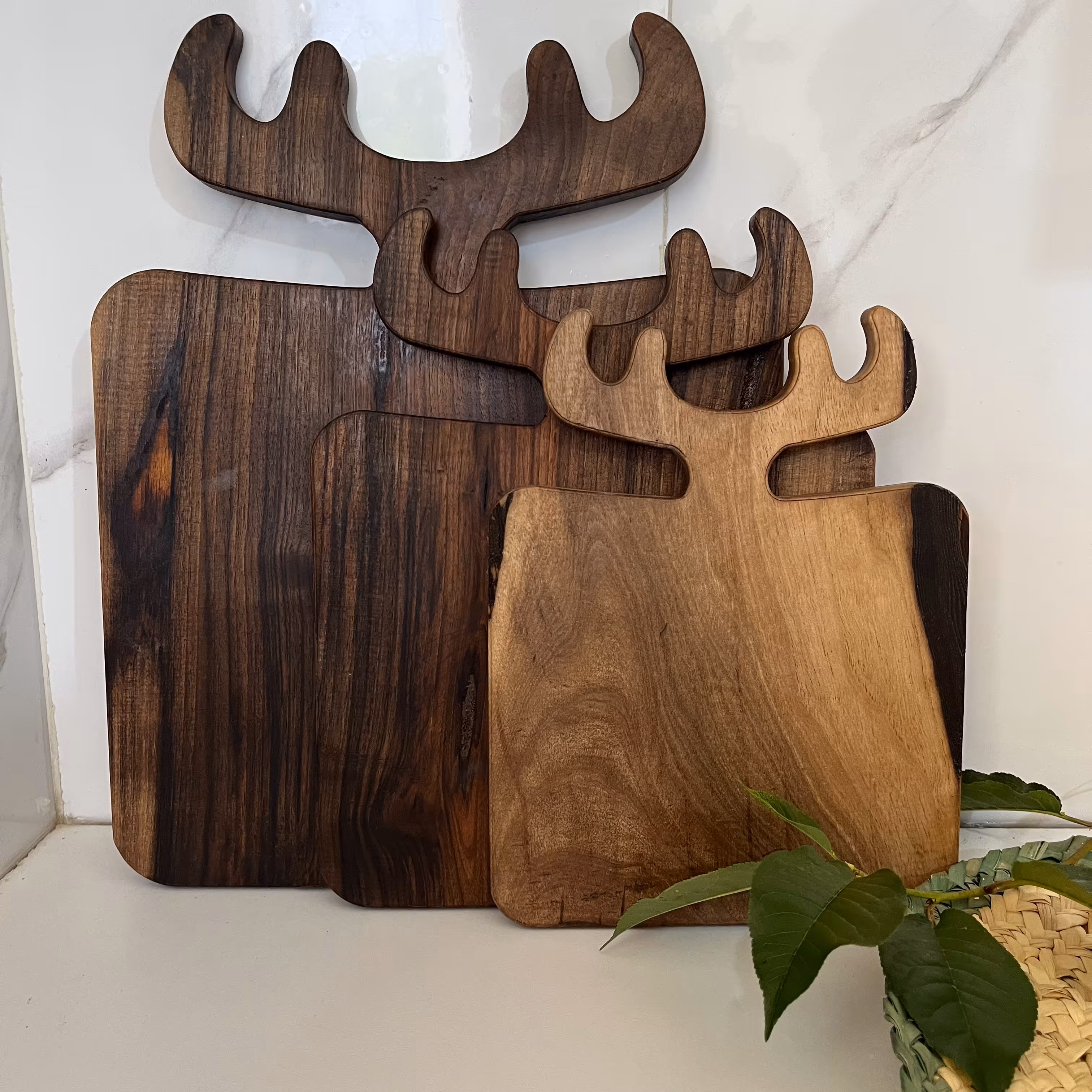 ست تخته سرو سه تایی گوزنی