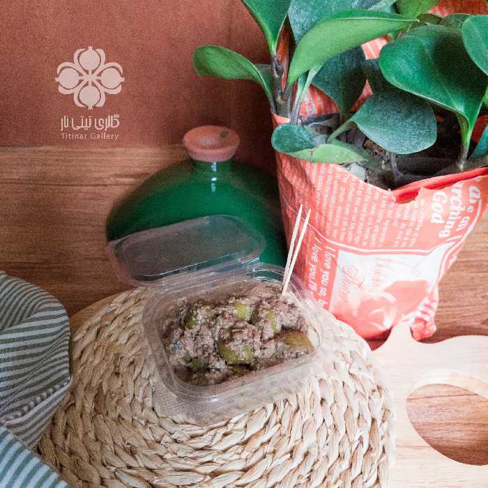 زیتون پرورده رستورانی درجه یک خانگی گیلان ( یک نفره 70 گرمی )