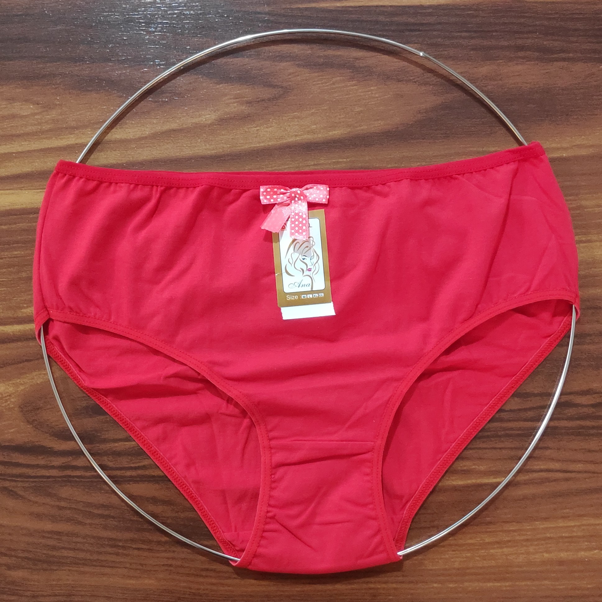 شورت زنانه نخی، سایز 3XL رنگ قرمز