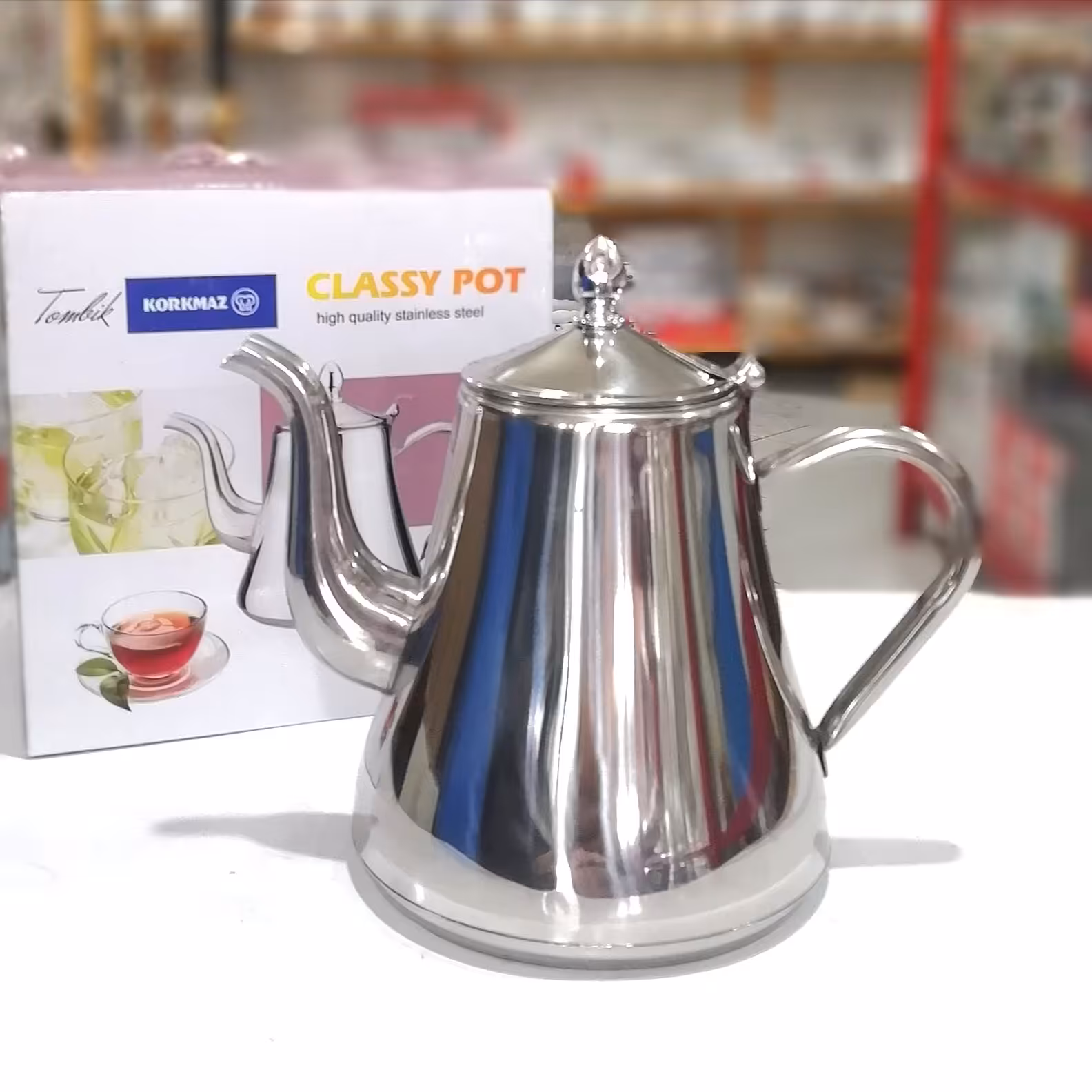 قوری استیل 1/5 لیتر کرکماز 