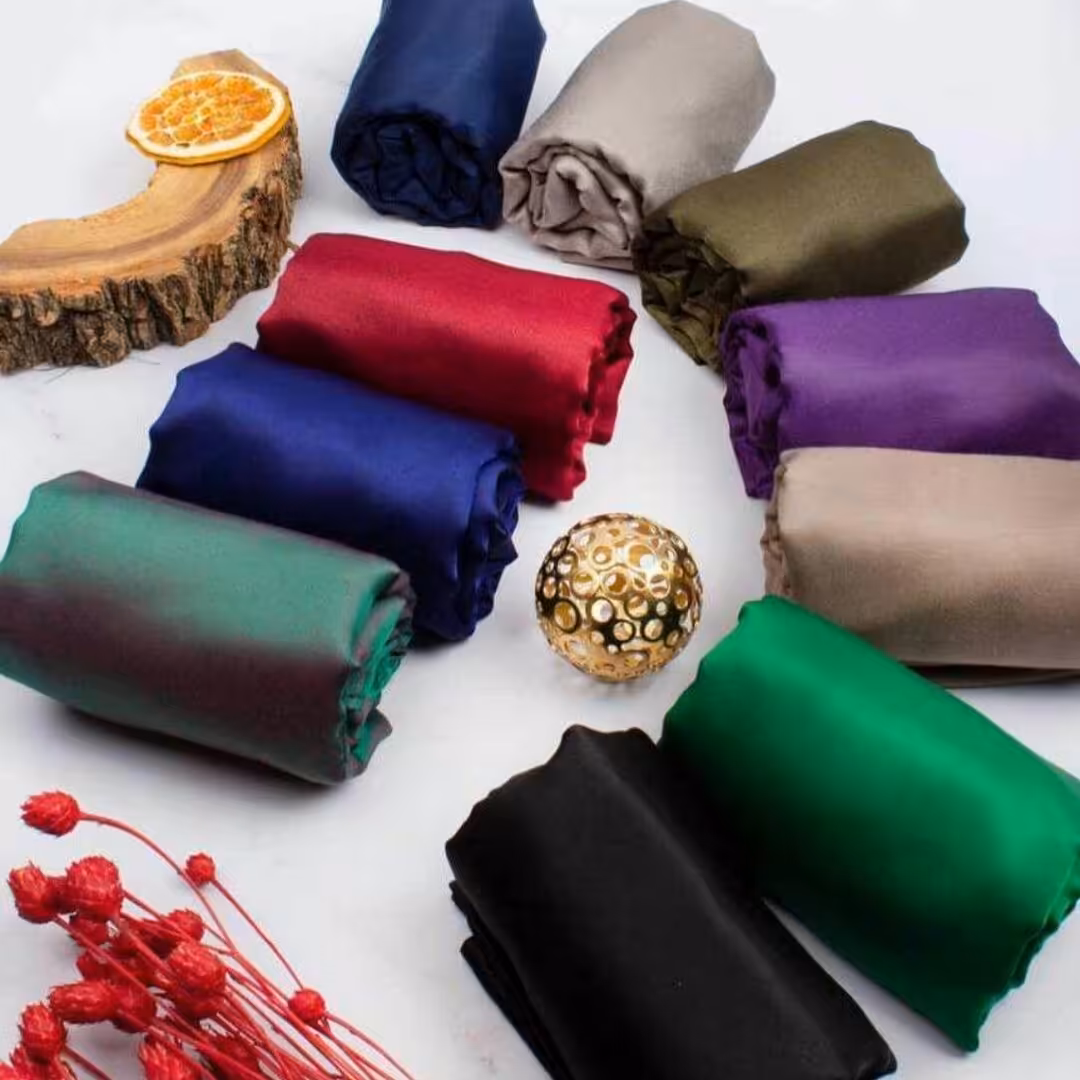 شال بامبو دو رو بیش از 15 رنگ متنوع