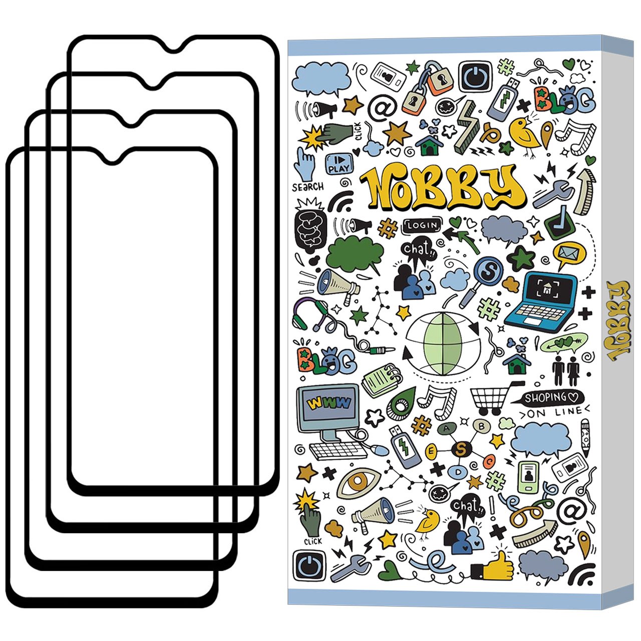 گلس تمام صفحه مناسب برای گوشی موبایل سامسونگ Galaxy A33 5G پک 4 عددی