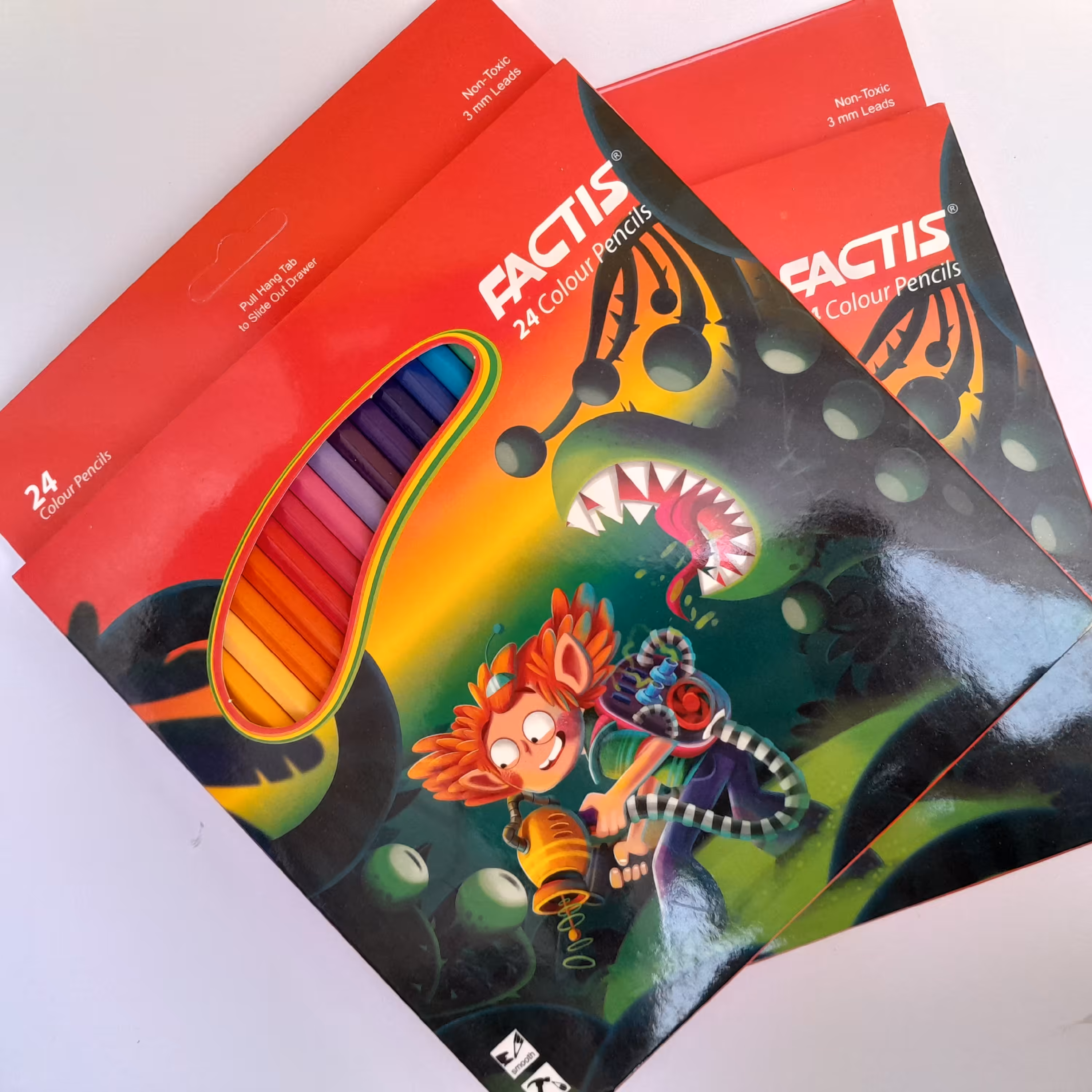 مداد رنگی 24 رنگ مقوایی فکتیس