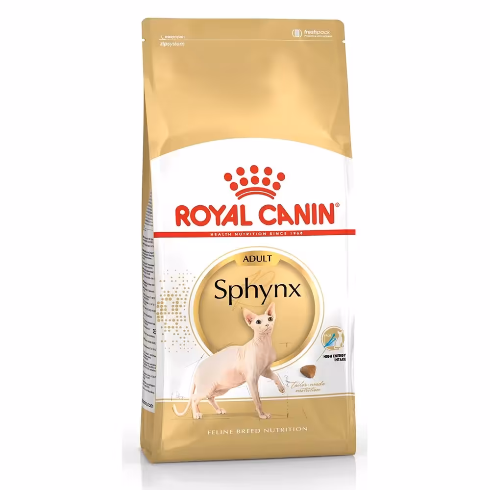 غذای خشک گربه بالغ اسفینکس رویال کنین وزن 2 کیلوگرم  Royal Canin Sphynx Adult Dry Cat Food