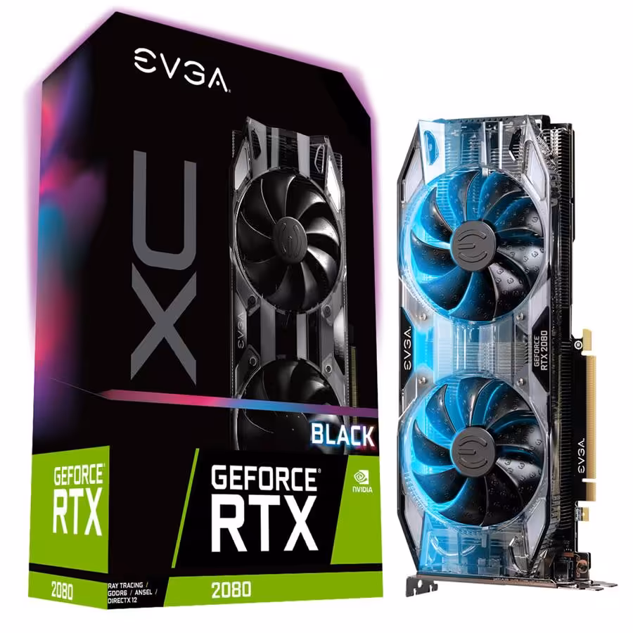 کارت گرافیک ای وی جی ای مدل GeForce RTX 2080 XC BLACK EDITION GAMING با حافظه 8 گیگابایت