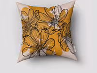 کوسن چاپی طرح گل CM-10-11