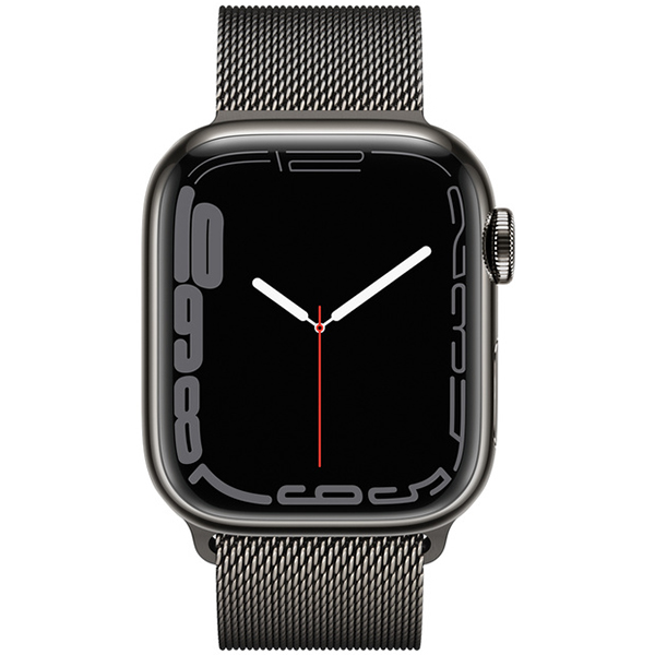 اپل واچ سری 7 سلولار بدنه استیل Graphite با بند Graphite Milanese Loop زنانه 41 میلیمتری - Hiapple.ir