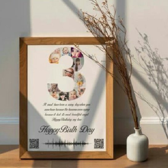 تابلوی موزیکال با طرح سالگرد تولد یا ازدواج