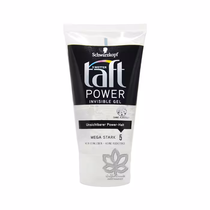 ژل موی خیس ( شماره 5 ) 150 میل پاور مگا استارک تافت شوارزکف - taft