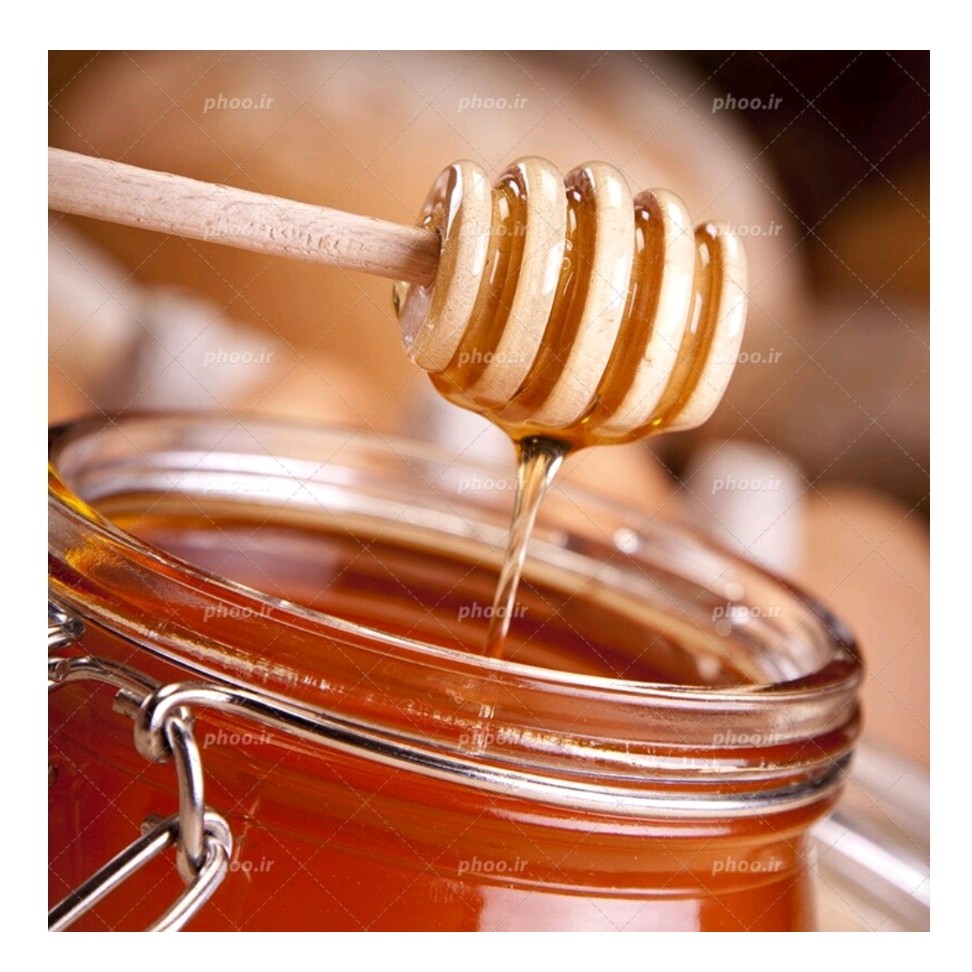 قاشق چوبی عسل خوری