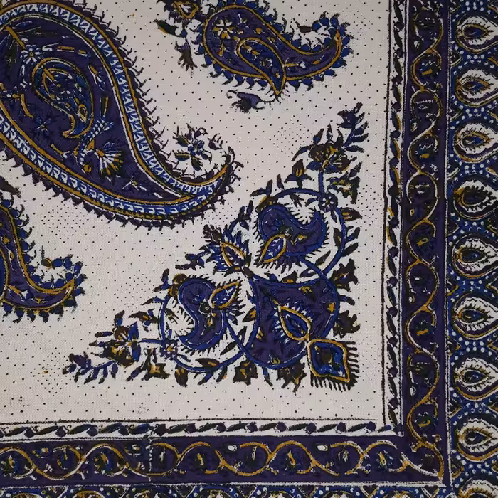 سفره قلمکار سنتی اصلی اصفهان  صد در صد  پنبه  درجه 1 رنگ ثابت  قابل شستشو (پس کرایه)