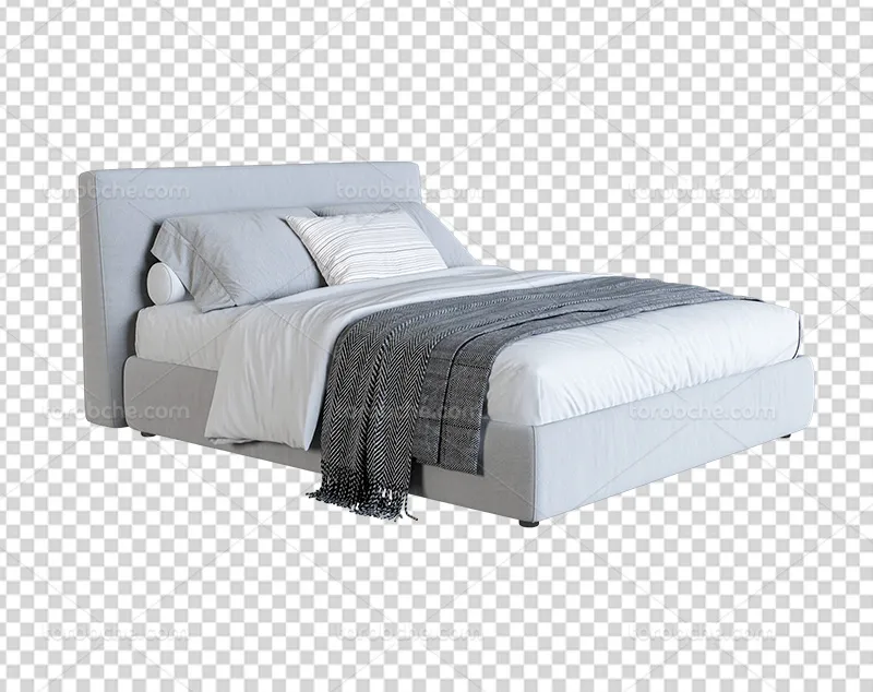 عکس PNG تخت خواب سفید | گرافیک با طعم تربچه