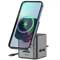 داک استیشن 9 در 1 و شارژر بی‌سیم 15 وات ویوو Wi-W025
