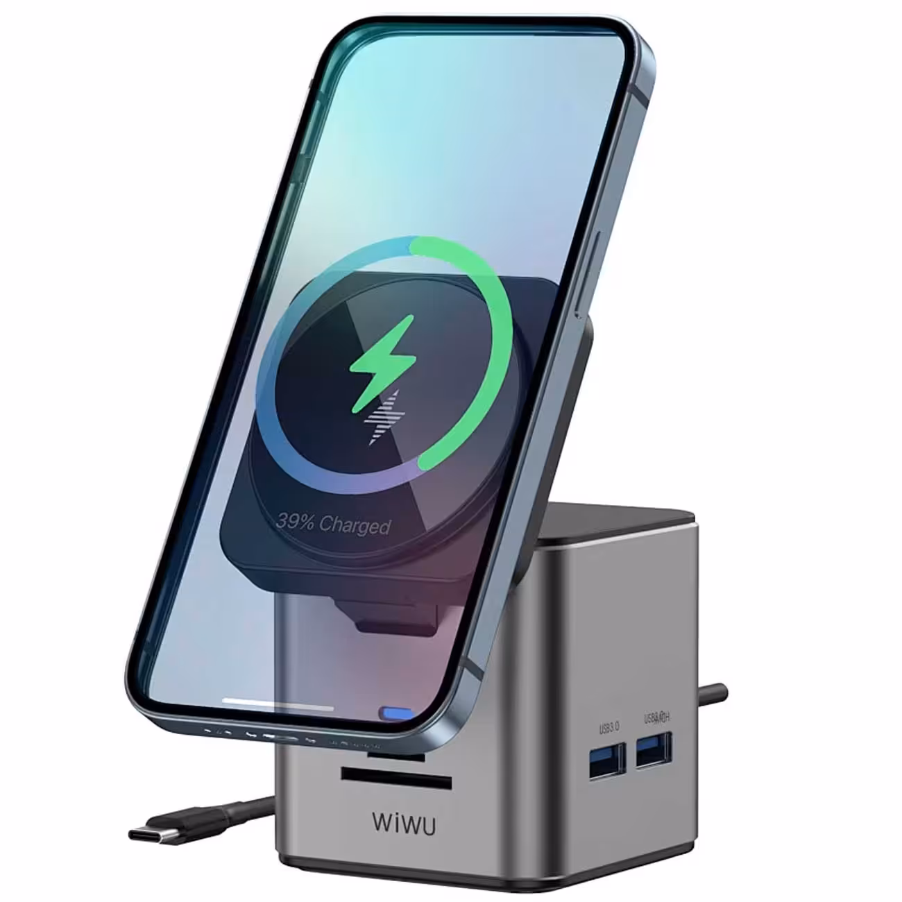 داک استیشن 9 در 1 و شارژر بی‌سیم 15 وات ویوو Wi-W025