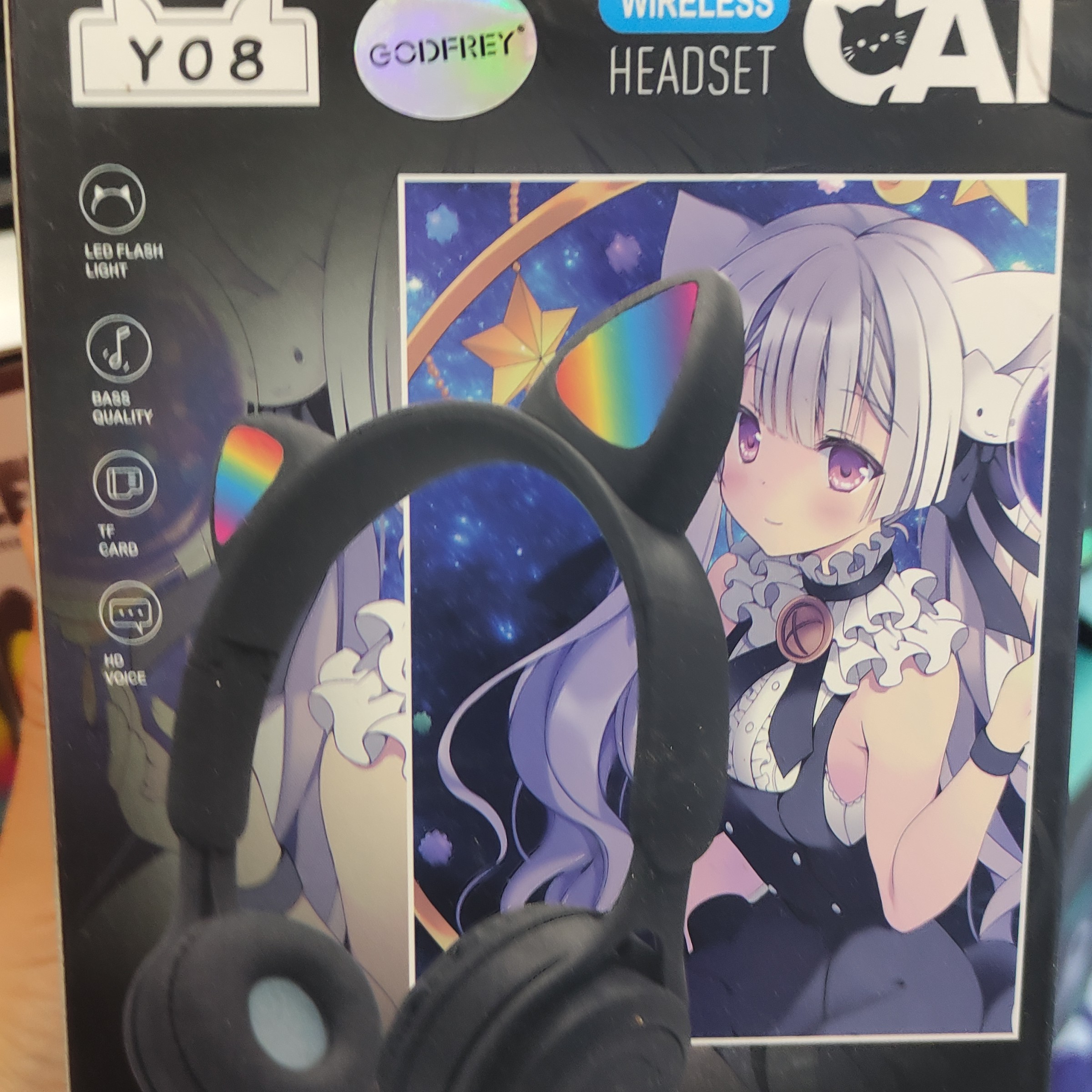 هدفون و هدست گربه ای مدل headset Y08
