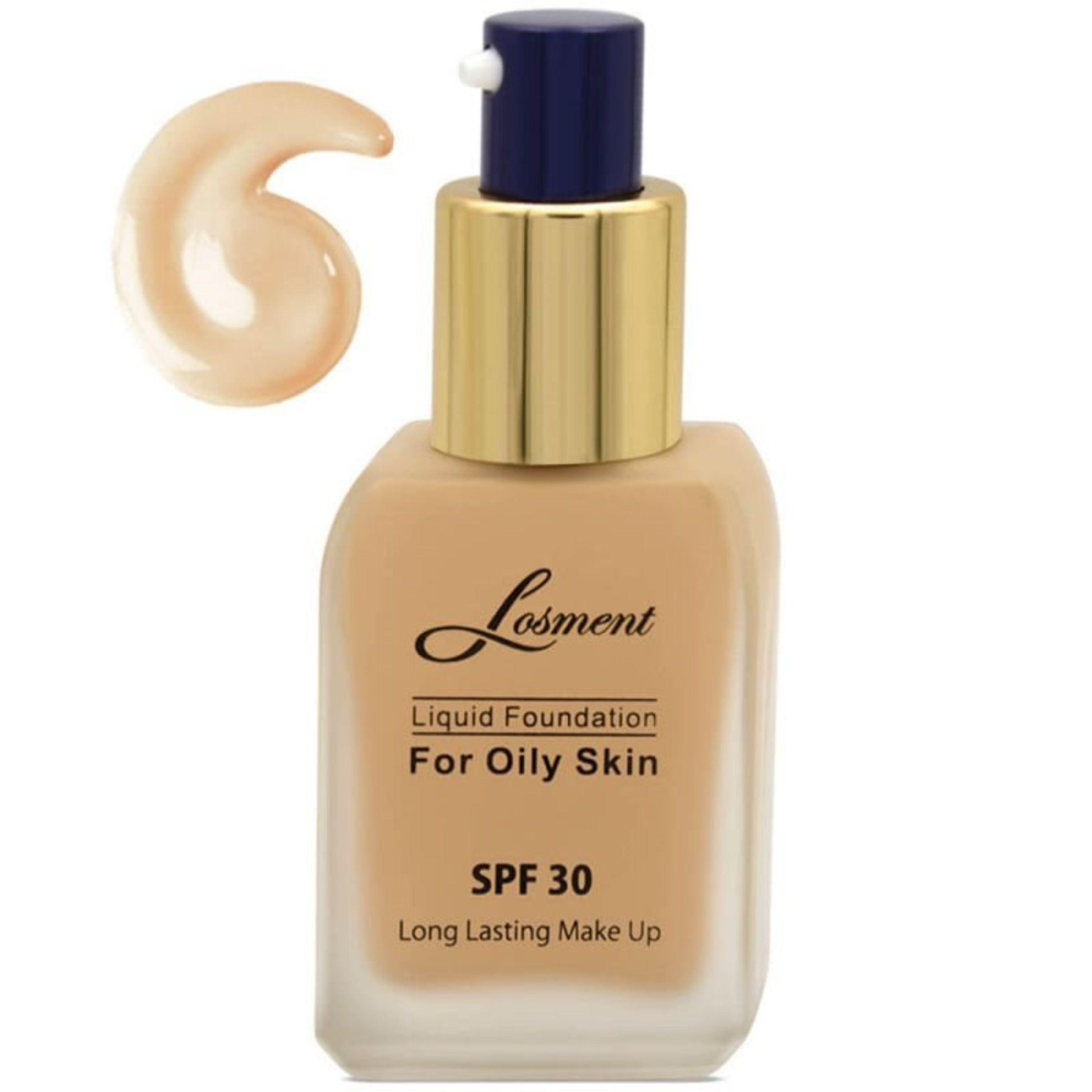 کرم پودر پمپی  فاقد چربی SPF30 لوسمنت شماره  214