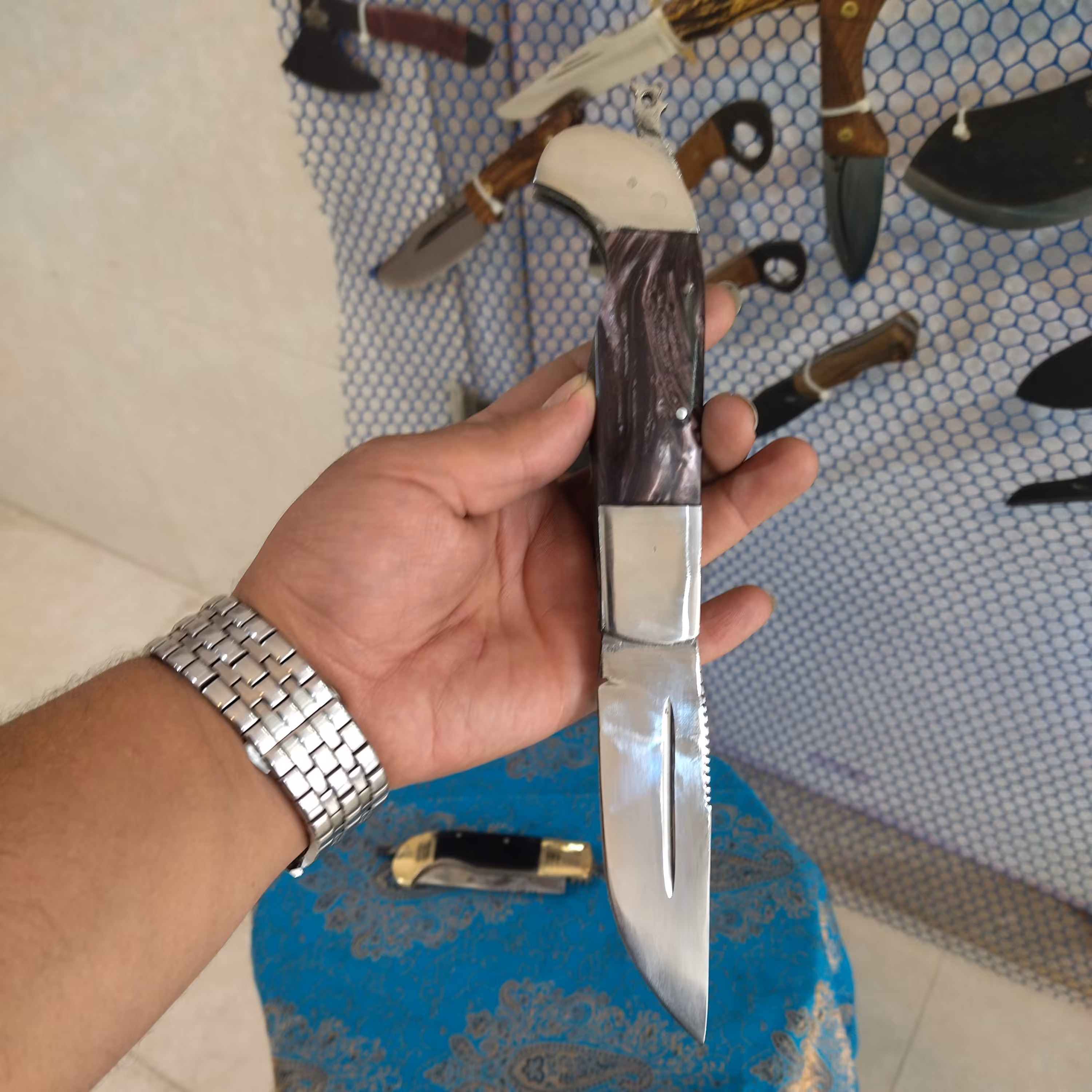 چاقو دنده ایی دسته اپوکسی 