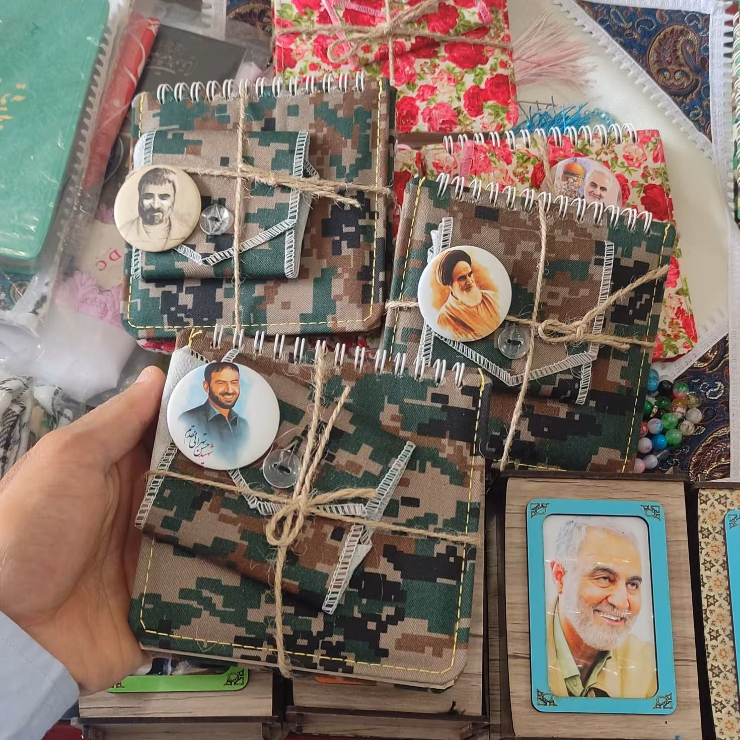 ست دفترچه یادداشت جلد پارچه ای، سجاده، پیکسل دختراته و پسرانه 