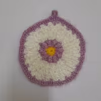 اسکاچ گل برجسته رنگ زرد سفید بنفش وضیعت نو  