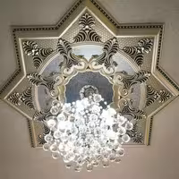 دور لوستری، ابزارسقفی (ستاره تارا 95cm)، جایگزین کناف و گچبری